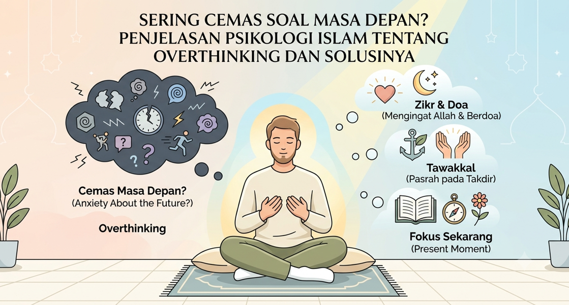 Sering Cemas Soal Masa Depan? Ini Penjelasan Psikologi Islam tentang Overthinking dan Solusinya